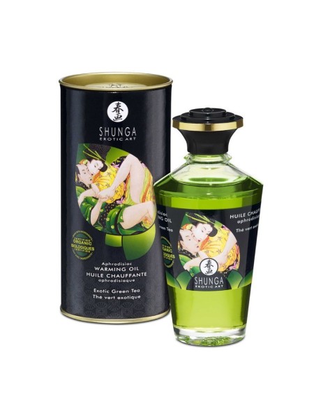 OLIO PER MASSAGGIO RISCALDANTE THÈ VERDE