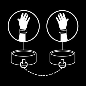 manette nere bondage fetish submassive