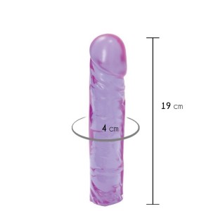 DILDO TRASPARENTE VIOLA CRYSTAL JELLIES 8