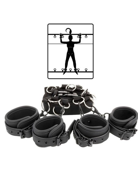 kit bondage letto fasce manette