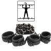 kit bondage letto fasce manette