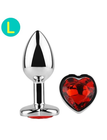 gioiello anale grande cuore rosso