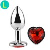 gioiello anale grande cuore rosso