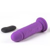 Vibratore Wireless Realistico viola con ventosa telecomando senza fili