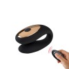 Vibratore wireless nero in silicone per stimolazione simultanea punto G e clitoride