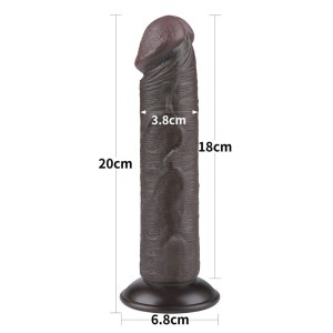 Dildo Nero Realistico Sliding