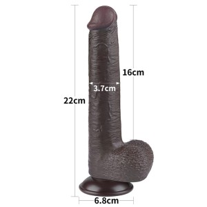 Dildo Nero Realistico Sliding