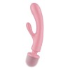 Vibratore Rabbit Wand Triple Lover