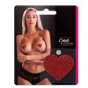 Copricapezzoli a Cuore Rossi Strass