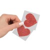 Copricapezzoli a Cuore Rossi Strass