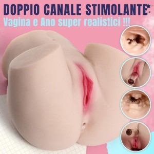 Sedere Realistico Vagina e Ano Vibrante